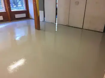 Epoxy vloeren in scoutinggebouw Roden