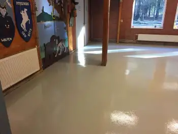 Epoxy vloeren in scoutinggebouw Roden