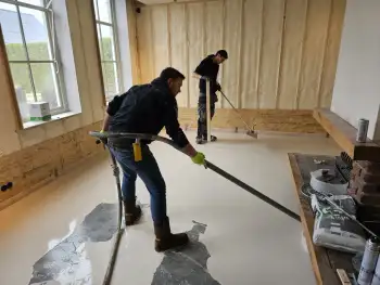 Grote vloer snel egaliseren met een egalinepomp in Stadskanaal